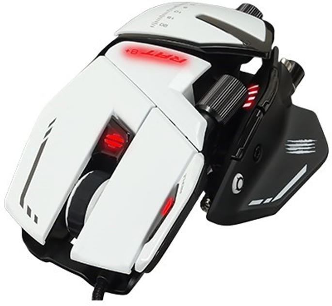 Мышь Mad Catz R.A.T. 8+ USB White (MR05DCINWH000-0) - изображение 2