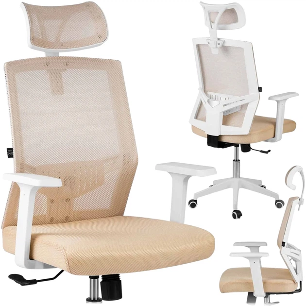 Офісне крісло Sofotel Rotar бежеве (5903890606404) - зображення 5