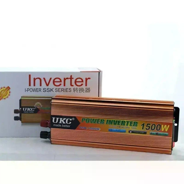 Автомобильный инвертор напряжения AC/DC 1500W SSK UKC - EH 12-220V 1678 - изображение 5