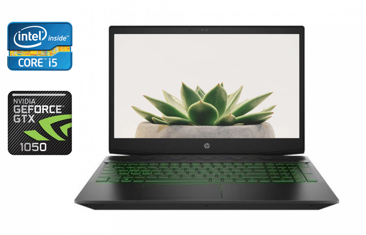 Ігровий ноутбук Б-клас HP Pavilion Gaming 15-cx0058wm / 15.6" (1920x1080) IPS / Intel Core i5-8300H (4 (8) ядра по 2.3 - 4.0 GHz) / 16 GB DDR4 / 480 GB SSD / nVidia GeForce GTX 1050, 4 GB GDDR5, 128-bit / WebCam / HDMI б/в - Фото 1 Ігровий ноутбук Б-клас HP Pavilion Gaming 15-cx0058wm / 15.6" (1920x1080) IPS / Intel Core i5-8300H (4 (8) ядра по 2.3 - 4.0 GHz) / 16 GB DDR4 / 480 GB SSD / nVidia GeForce GTX 1050, 4 GB GDDR5, 128-bit / WebCam / HDMI б/в - зображення 1