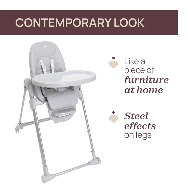 Крісло для годування Chicco Polly Armonia Steel 3 в 1 (8058664179039) - зображення 3