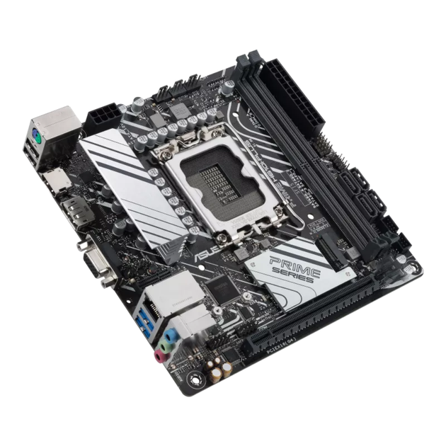 Материнська плата ASUS PRIME H610I-PLUS-CSM, LGA1700, DDR5, HDMI, DisplayPort, VGA, Mini-ITX - зображення 3