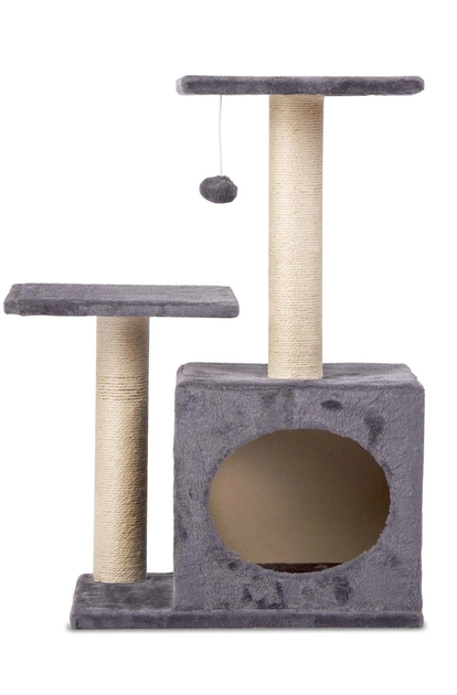 Drapak dla kota Pethaus 71 cm z myszką szary DR-263 (5903890601324) - obraz 2