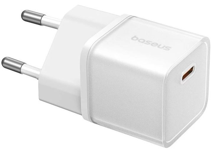 Зарядний пристрій Baseus GaN5S Fast Charger 1C 20W USB-C White (P10162503213-00) - зображення 4