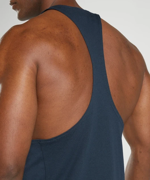 Спортивная майка GymShark React Stringer - Navy XXXL - изображение 3