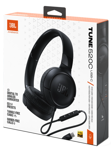 Гарнітура TUNE 520C Black JBL (teh0026564) - Фото 10 Гарнітура TUNE 520C Black JBL (teh0026564) - зображення 10