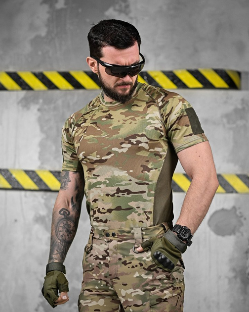 Тактический летний эластичный костюм 3 в 1 ветровка, штаны, футболка Combat Force Multicam L - изображение 6