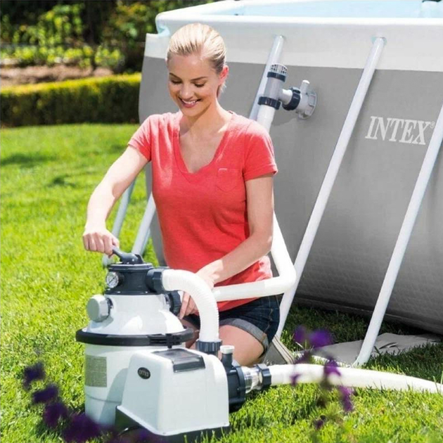 Pompa filtrująca piaskowa dla basenów Intex 26642 3500 l/godz (6941057421872) - obraz 8