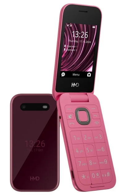 Telefon komórkowy HMD 2660 Flip TA-1711 Red (1GF033CPC1L04) - obraz 1