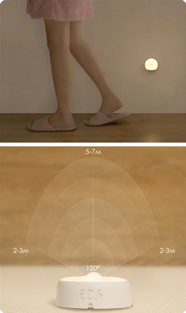 Лампа ночник с датчиком движения Xiaomi Yeelight Motion Sensor Night Light White (YLYYD-0024) - изображение 9