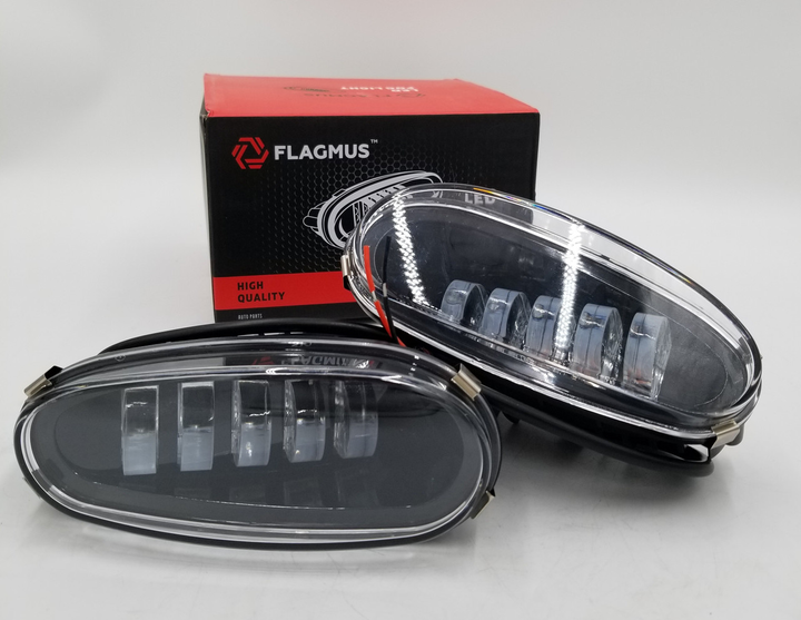 Фары противотуманные FLAGMUS Ланос, Сенс LED 5 линз (комплект 2шт) - изображение 3