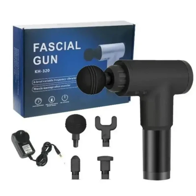 Массажер Fascial Gun KH-320, Портативный ручной массажер-пистолет для тела - изображение 13
