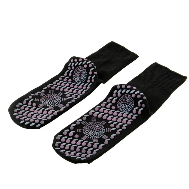 Турмалиновые носки с массажной подошвой Hot Care Черный 37-41 р - изображение 2