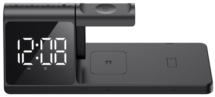 Бездротова зарядка Havit 5в1 W3042 15W Black (6939119066017) - зображення 3