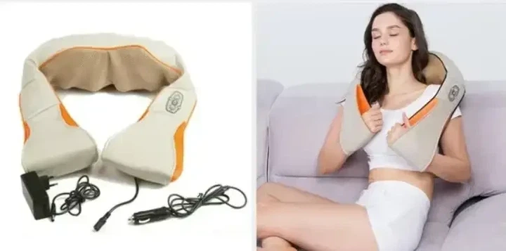 Универсальный массажер Massager of Neck Kneading, Электрический массажер для шеи, плеч, спины и поясницы - изображение 4
