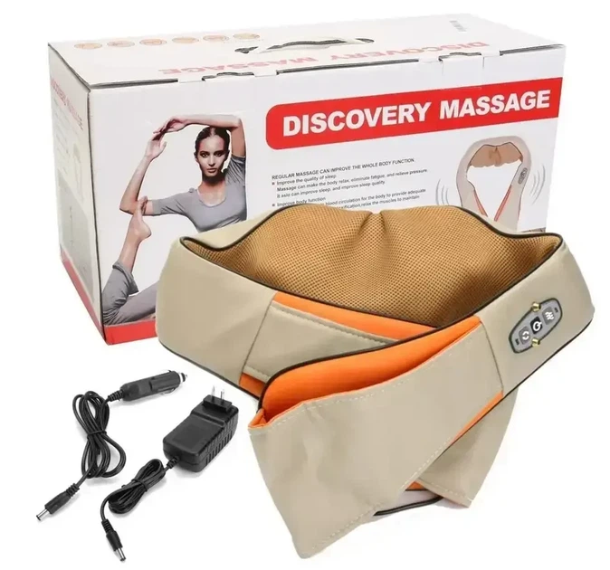 Универсальный массажер Massager of Neck Kneading, Электрический массажер для шеи, плеч, спины и поясницы - изображение 9