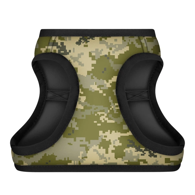 Шлея для собак мягкая WAUDOG Clothes с QR-паспортом, "Милитари", XS3, В 32-35 см, С 22-24 см - Фото 4 Шлея для собак мягкая WAUDOG Clothes с QR-паспортом, "Милитари", XS3, В 32-35 см, С 22-24 см - изображение 4