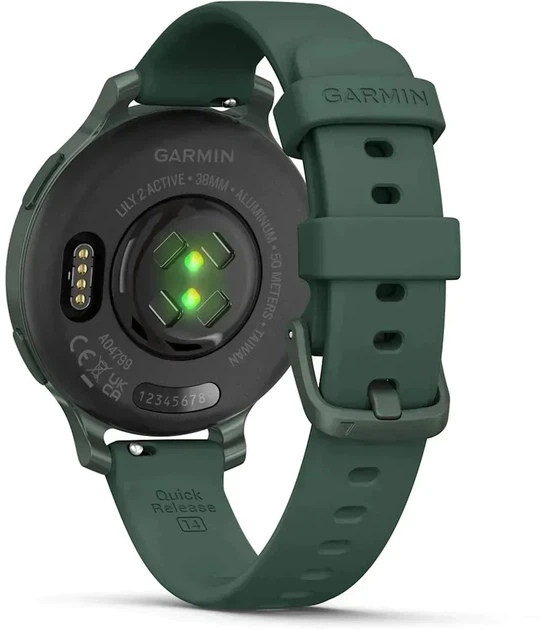 Smartwatch Garmin Lily 2 Active Silicone Jasper Green/Jasper Green (010-02891-02) - obraz 7