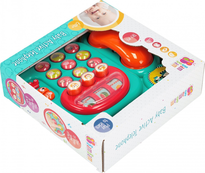 Інтерактивна іграшка Bam Bam стаціонарний музичний телефон LS9991 (5905523634792) - зображення 1