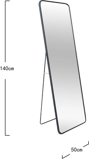 Дзеркало підлогове Homla ELORA 140 x 50 см Black (5904183872025) - зображення 5
