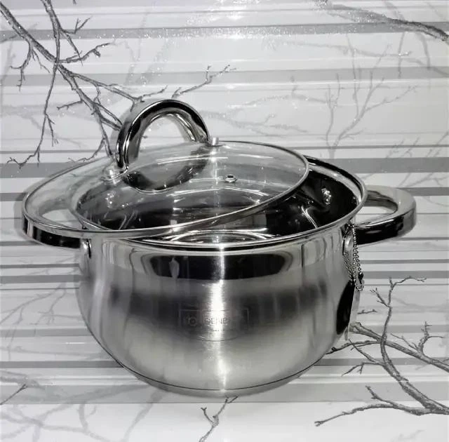 Каструля з нержавіючої сталі з кришкою Edenberg 6.5 л 24 см (EB-3727) - зображення 7