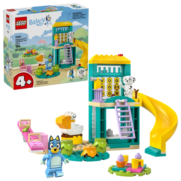 Zestaw klocków LEGO Blue i Łatko na placu zabaw 104 elementy (11201) - obraz 3