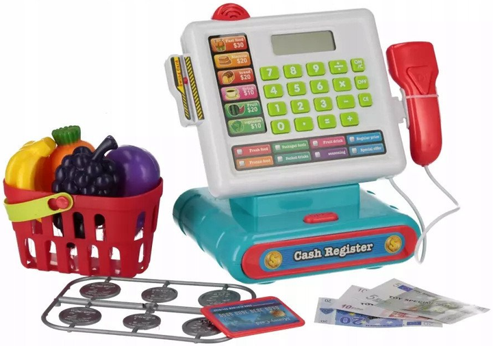 Kasa sklepowa Mega Creative na baterie z akcesoriami 16853 (5905523646313) - obraz 2