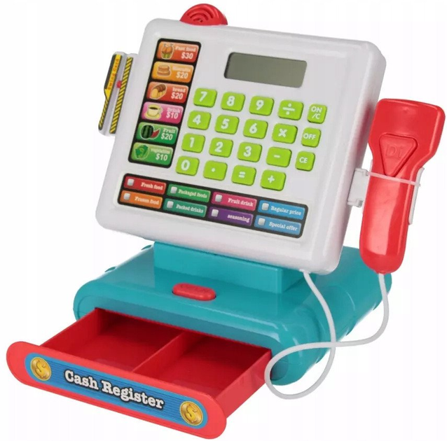Kasa sklepowa Mega Creative na baterie z akcesoriami 16853 (5905523646313) - obraz 3