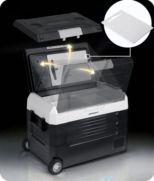 Lodówka turystyczna Berdsen Icemax 400 12/230V 40 L Black-Grey (5903890626570) - obraz 4