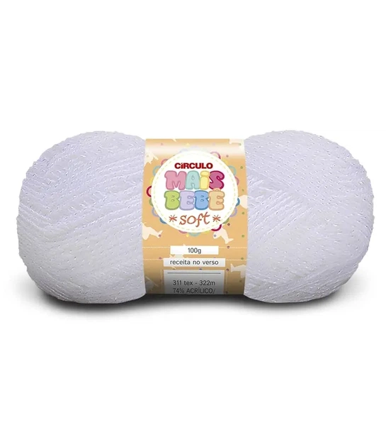 10 MAIS BEBE SOFT пряжа (74% акрил, 26% віскоза, 100гр. 322м ), білий - Фото 1 10 MAIS BEBE SOFT пряжа (74% акрил, 26% віскоза, 100гр. 322м ), білий - изображение 1