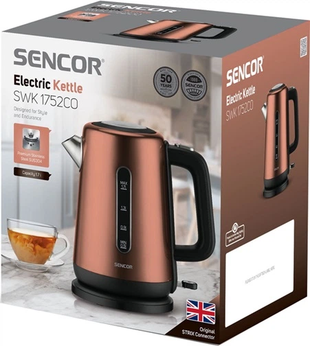 Электрочайник Sencor SWK 1752CO 1.7 л коричневый - изображение 5