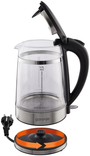Электрочайник Gorenje K17GDW 1.7 л черный - изображение 9
