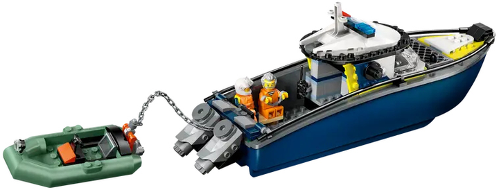 Zestaw klocków LEGO City Pościg łodzią policyjną 264 elementy (60456) - obraz 3
