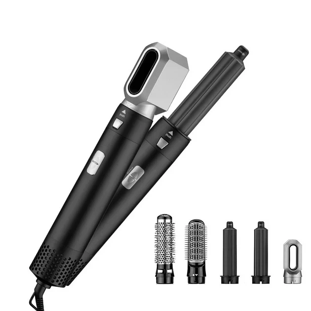 Фен-щетка для волос Hot Air Styler 5 в 1 стайлер с функциями придания объема, выпрямления, завивки - изображение 8