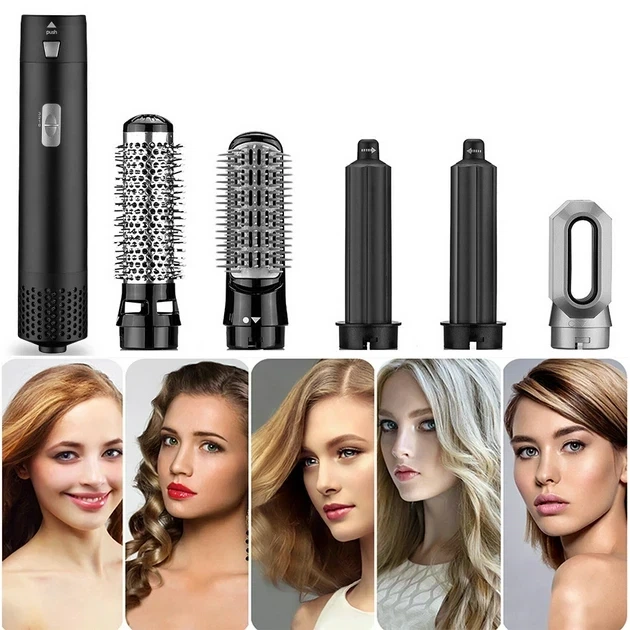 Фен-щетка для волос Hot Air Styler 5 в 1 стайлер с функциями придания объема, выпрямления, завивки - изображение 9