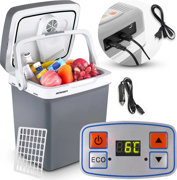 Lodówka turystyczna Berdsen Icemax 26 L 12/230V Grey (5902854516674) - obraz 9