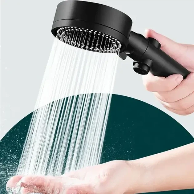 Насадка для душа высокого давления 4 режима с кнопкой SHOWER, воронка для экономии воды,массаж распылитель - изображение 5
