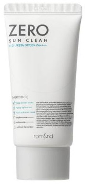 Krem przeciwsłoneczny do twarzy Rom&nd Zero Sun Clean Spf 50+ PA++++ 01 Fresh 50 ml (8809625244002) - obraz 1