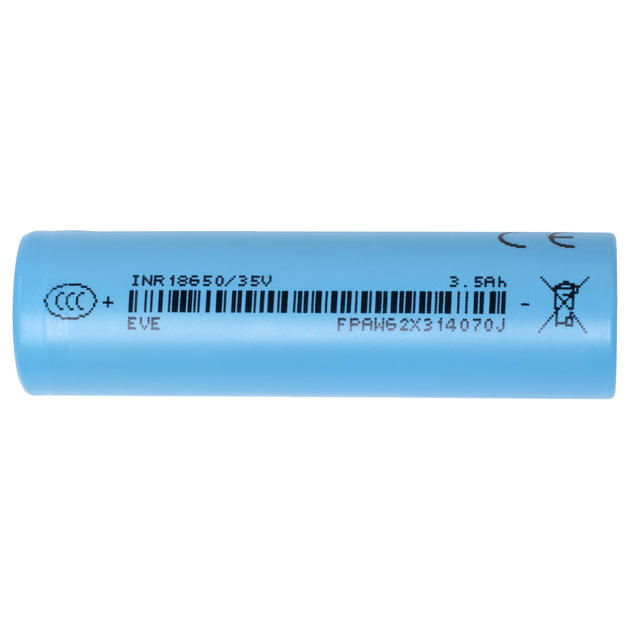 Акумуляторний елемент EVE INR18650-35V 3500mAh - 10.2A - изображение 2