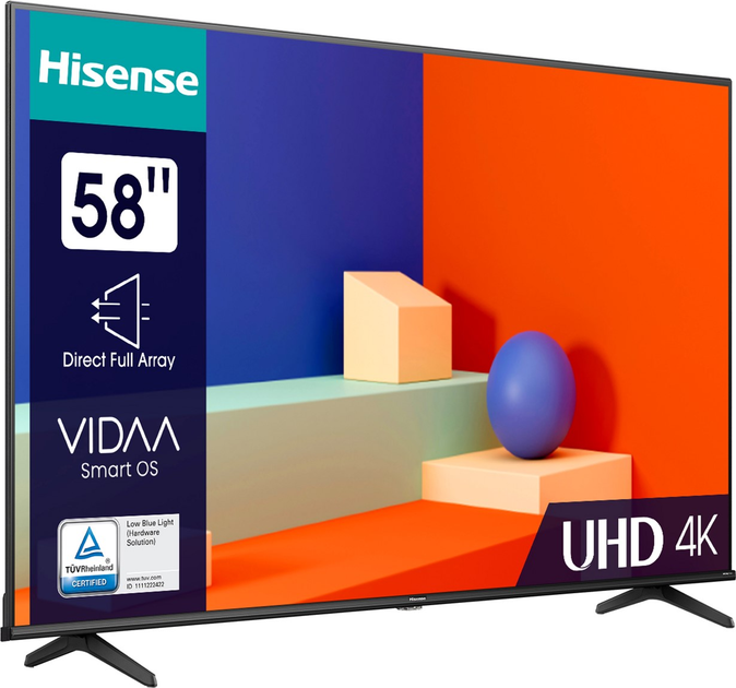 Telewizor Hisense 58" 58A6K - obraz 2