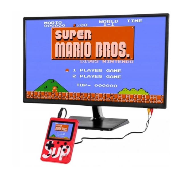 Карманная игровая приставка Sup Game Box с джойстиком красная. 400 встроенных ретро игр - Фото 2 Карманная игровая приставка Sup Game Box с джойстиком красная. 400 встроенных ретро игр - изображение 2