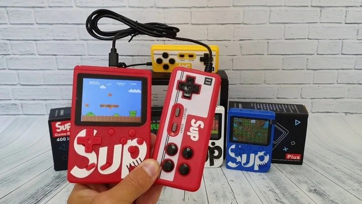 Карманная игровая приставка Sup Game Box с джойстиком красная. 400 встроенных ретро игр - Фото 5 Карманная игровая приставка Sup Game Box с джойстиком красная. 400 встроенных ретро игр - изображение 5