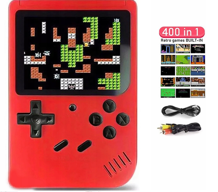 Карманная игровая приставка Sup Game Box с джойстиком красная. 400 встроенных ретро игр - Фото 6 Карманная игровая приставка Sup Game Box с джойстиком красная. 400 встроенных ретро игр - изображение 6