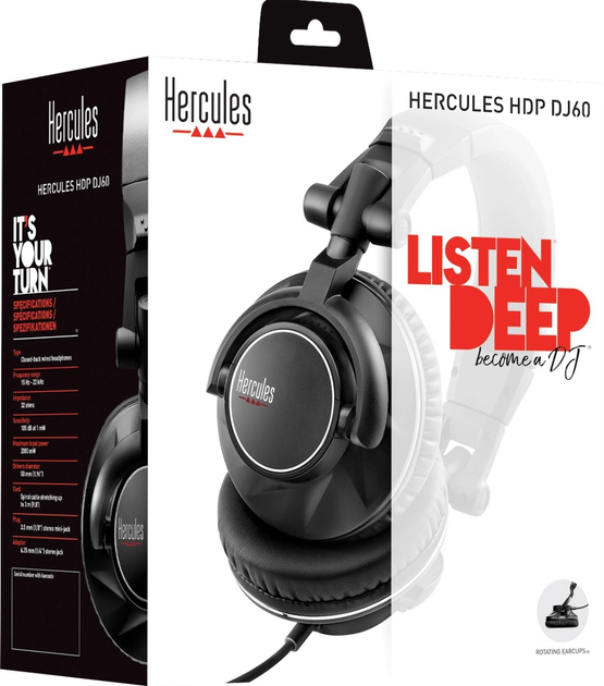 Słuchawki Hercules HDP DJ60 (3362934745912) - obraz 7