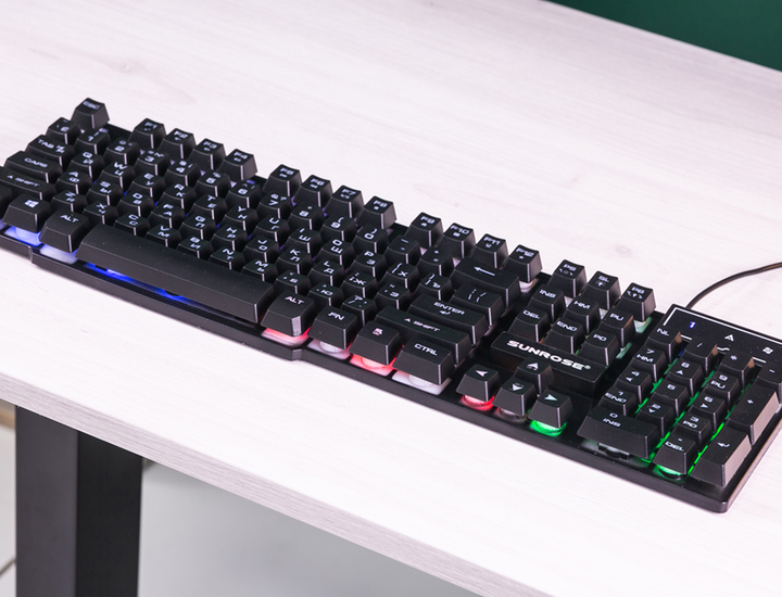 Клавіатура з підсвіткою VR PRO GAME RGB KEYBOARD DCS-1028 EN/UA - изображение 4