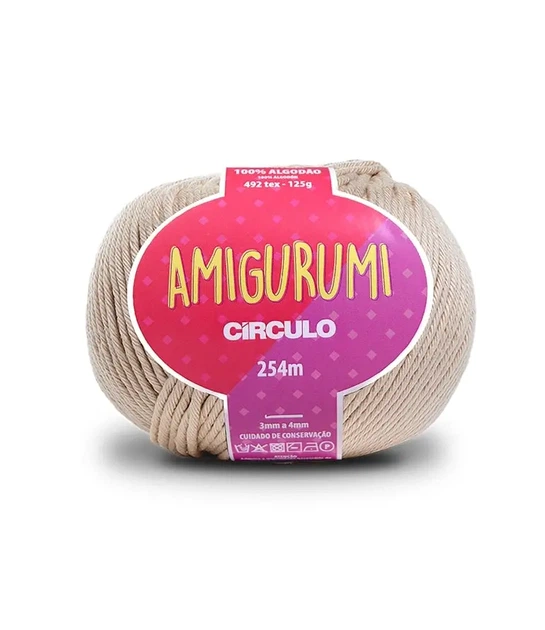 7564 AMIGURUMI пряжа (100% мерс.бавовна, 125гр. 254м.), бежевий - Фото 1 7564 AMIGURUMI пряжа (100% мерс.бавовна, 125гр. 254м.), бежевий - изображение 1