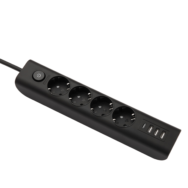 Мережевий фільтр Ultra PB70431 4 розетки 3 USB-А 1 USB-C 2.5 м - зображення 5