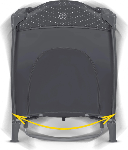 Дорожнє ліжечко RICOKIDS 125 x 65 x 78 см RK-240 Anthracite (724201) (5903890606275) - зображення 7
