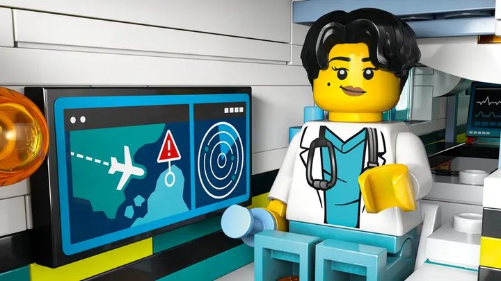 Zestaw klocków LEGO City Samolot pogotowia ratunkowego 403 elementy (60465) - obraz 9