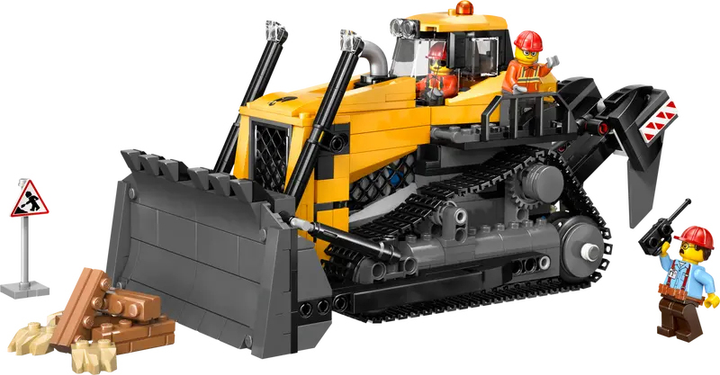 Zestaw klocków LEGO City Żółty buldożer 390 elementy (60466) - obraz 3